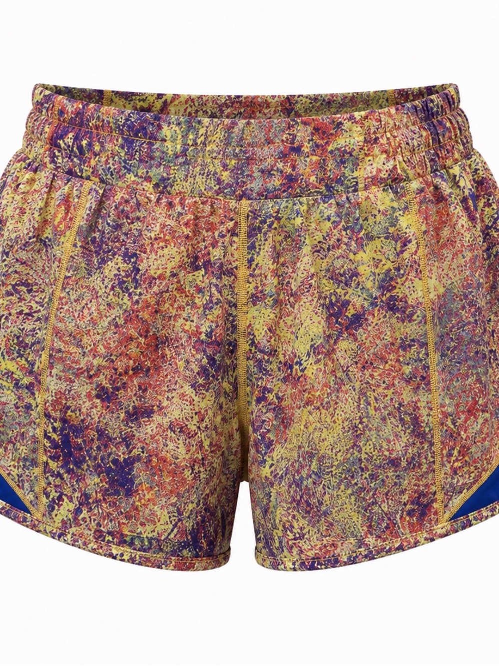 Lululemon / Seawheeze Hotty Hot Short / Woodland Sprint Multi Blue / Size 6 Tall